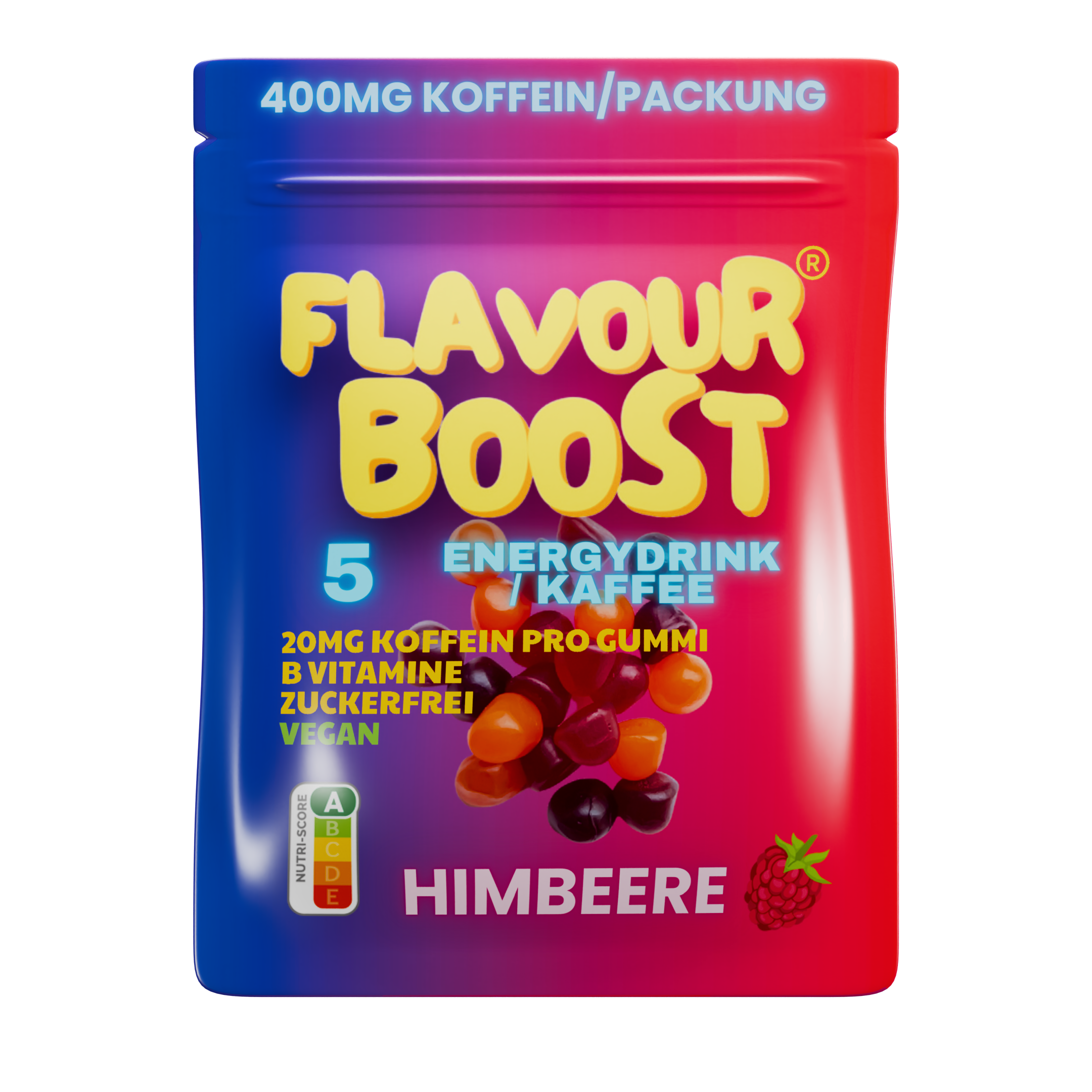 Gommes aux fruits à la caféine